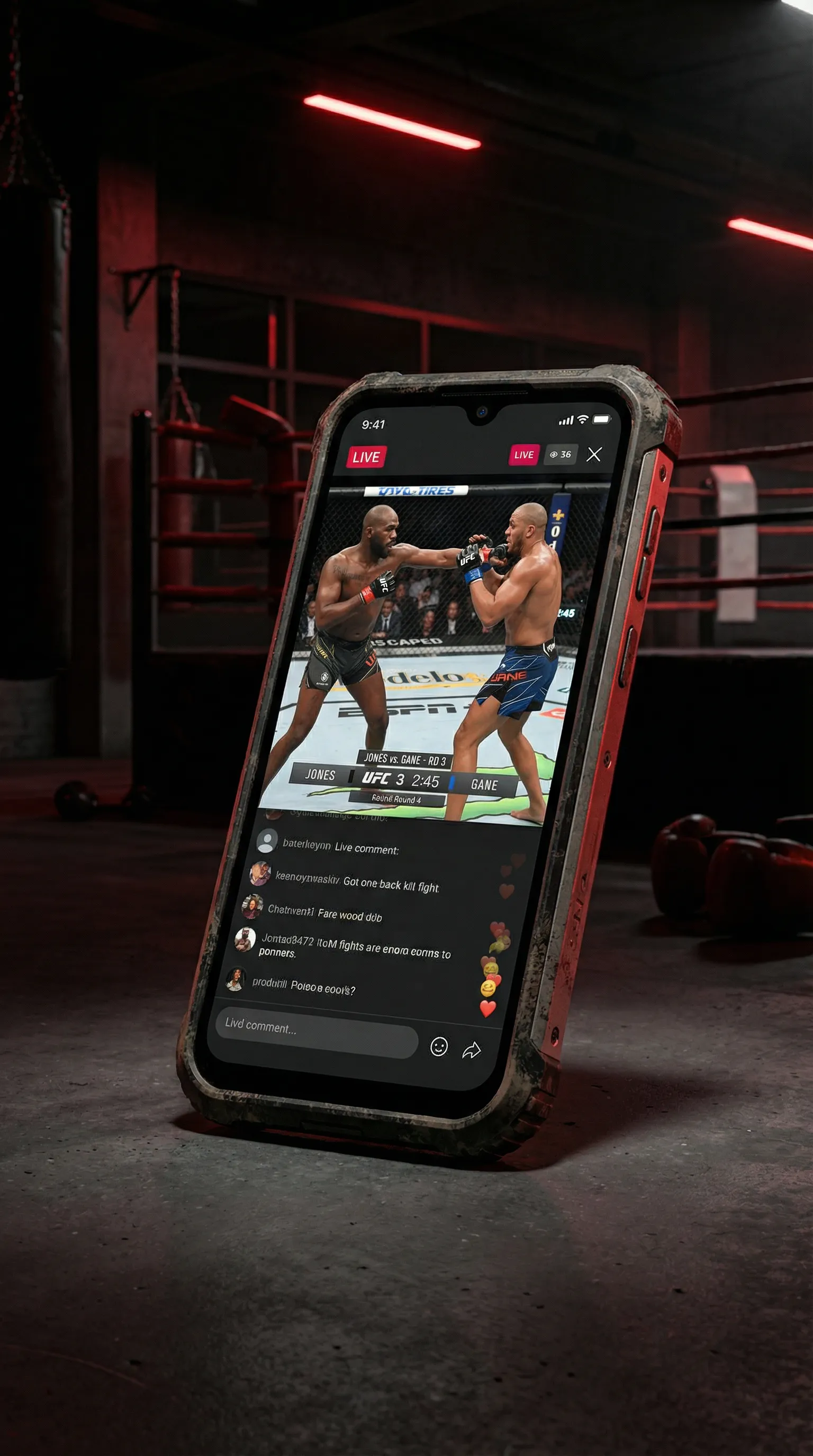 久久夜夜免费网 移动端APP格斗直播界面